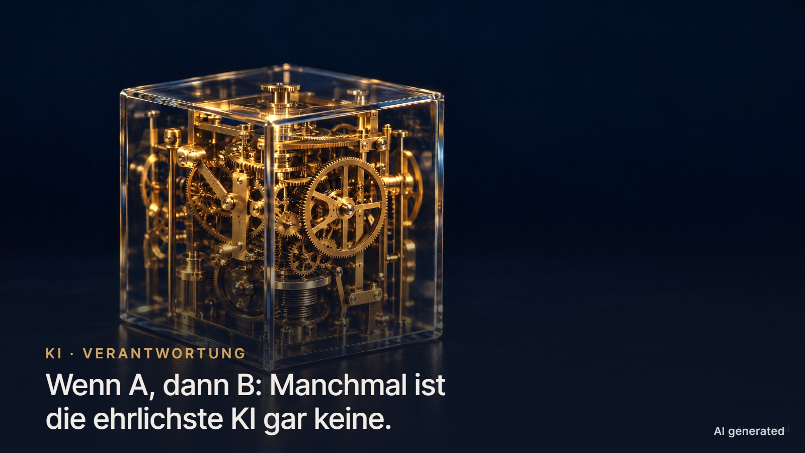 Responsible AI: Warum nicht alles, was intelligent wirkt, KI sein muss