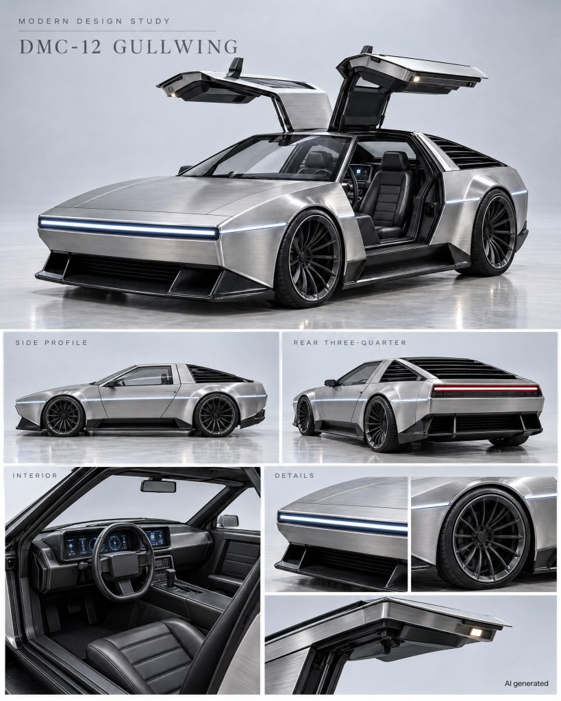 DeLorean DMC-12: Designboard