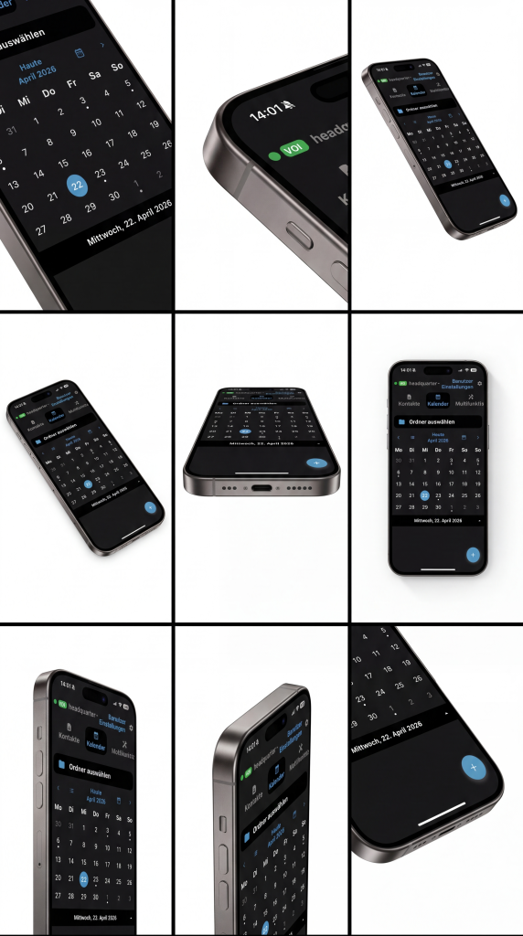 Smartphone-Mockups – KI-Bild